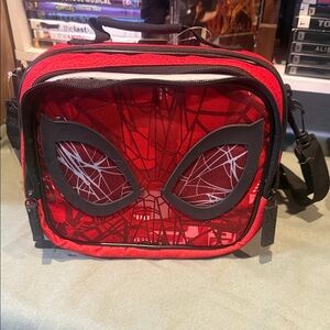 Red & Black Spider Man Themed Lunch bag